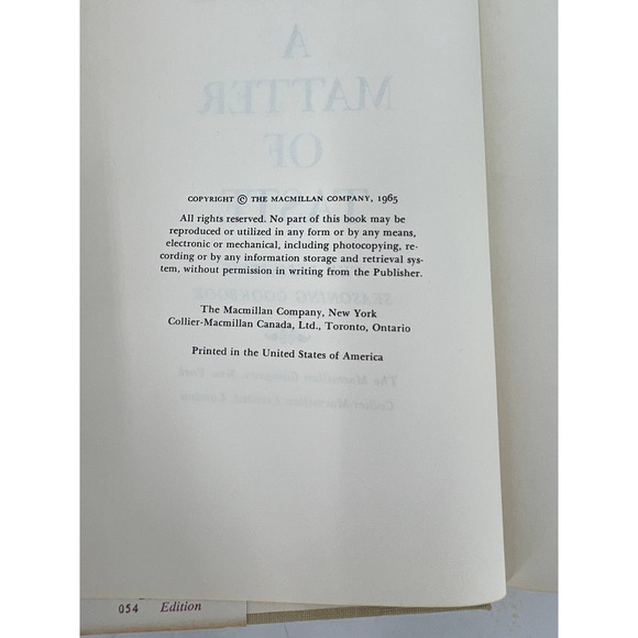 A Matter of Taste The Definitive Seasoning Cookbook by Sylvia Humphrey 1965 VTG - Picture 4 of 13